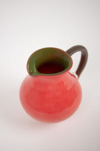 Close-up of the green inside of the Kiko coral jug by Olsson & Jensen
