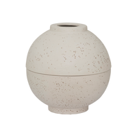 Kiri spherical reed diffuser holder in speckled off-white by Urban Nature Culture