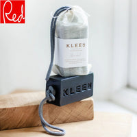 KLEEN Blue Velvet natural charcoal soap on a rope, product detail