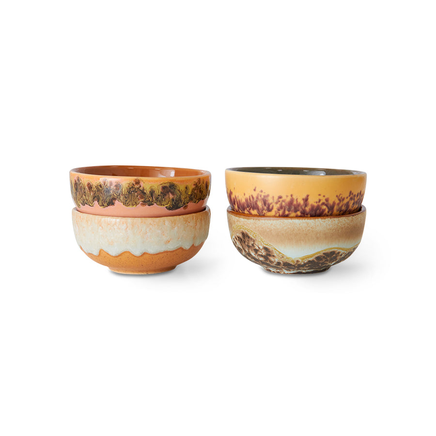 Set of 4 HKLIVING small ceramic bowls, perfect for dips or snacks