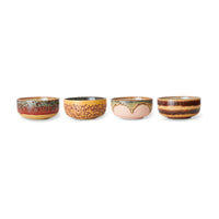 Dessert Bowls, Set of 4, Harbour from 70s Collection by HKLIVING