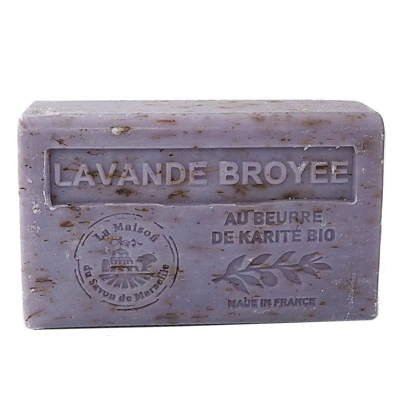 La Maison du Savon de Marseille Lavender Broyée soap bar, alternative view