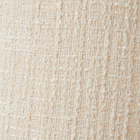 close up of cream boucle lampshade by HKLIVING showing soft linen texture