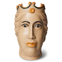 Cream Stoneware Decorative Heads – Teste di Moro Siciliane by MON for HKLIVING (Set of 2)