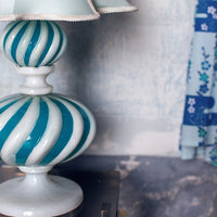 Blue and White Glass Table Lamp – Mon Lampada Celeste by HKLIVING