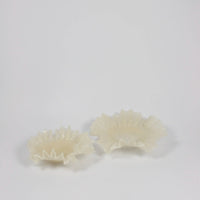 Pair of vanilla Loa glass bowls by Olsson & Jensen