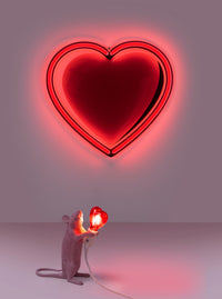 Mouse Lamps by Seletti in White, Gold, and Pink with Standing Mouse, Sitting Mouse, and Lying Down Mouse Options
