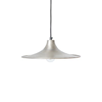 Pavilion Pendant Lamp in Silver by HKLIVING – Wide Sculptural Industrial Pendant Light