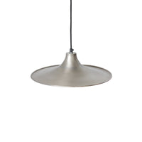 Pavilion Pendant Lamp in Silver by HKLIVING – Wide Sculptural Industrial Pendant Light