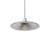 Pavilion Pendant Lamp in Silver by HKLIVING – Wide Sculptural Industrial Pendant Light