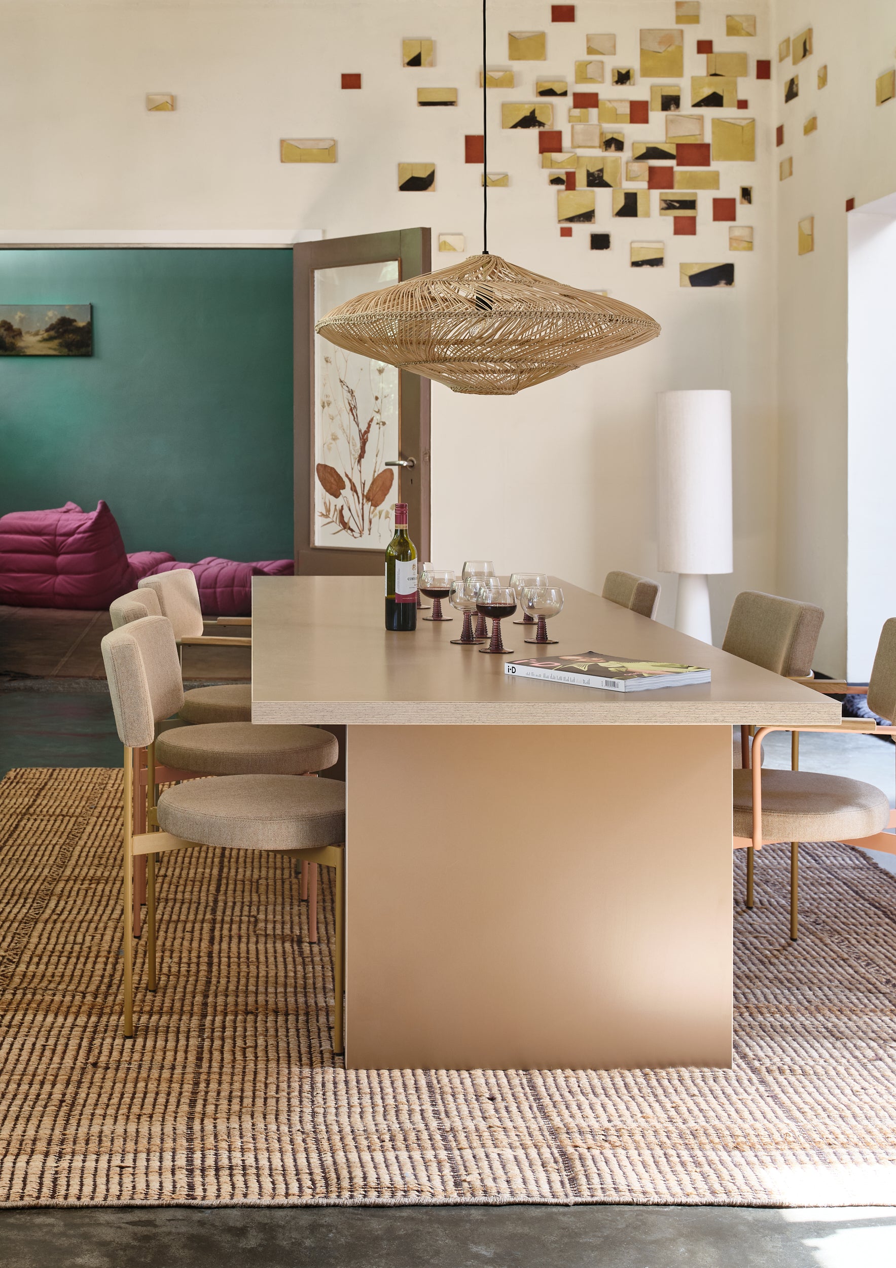 Rectangular Dining Table 280cm by HKLIVING – Statement Style for Dining and Shared Workspaces
