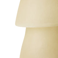 Close-up detail of the HKLIVING Glassfibre Table Lamp in Off White showing textured translucent surface
