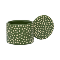 Lucan dotted tealight holder from the front