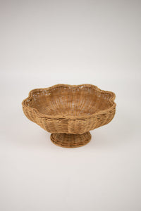 Magret natural rattan footed bowl by Olsson & Jensen, 40 cm