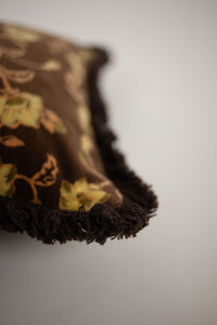 Corner detail of the fringe on the Maribel cushion by Olsson & Jensen