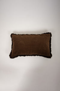 Plain brown reverse of the Maribel cushion by Olsson & Jensen