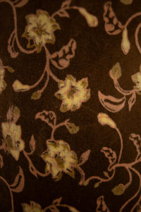 Close-up of the floral velvet on the Maribel lamp shade by Olsson & Jensen
