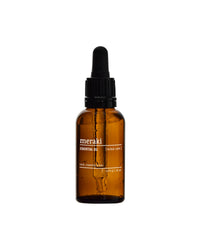 Meraki Herbal Calm essential oil in a 30ml amber glass dropper bottle