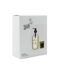 Meraki Winter Whisp gift box shown at an angle