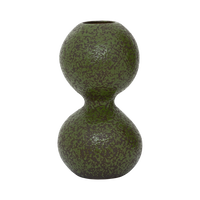 Mio moss green vase from the front