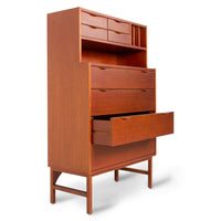 Wooden Secretary Stained by HKLIVING – A Timeless Blend of Classic and Modern Nordic Design