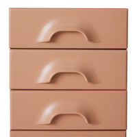Chest of 7 Drawers in Blush Pink by HKLIVING