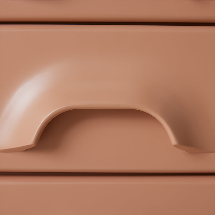 Chest of 7 Drawers in Blush Pink by HKLIVING