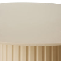 Round Cream Wooden Pillar Dining Table by HKLIVING, 140cm diameter, Handmade