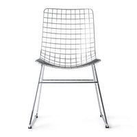 Silver Metal Wire Chair by HKLIVING