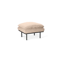 Retro Footstool in Boucle Taupe, Hocker by HKLIVING