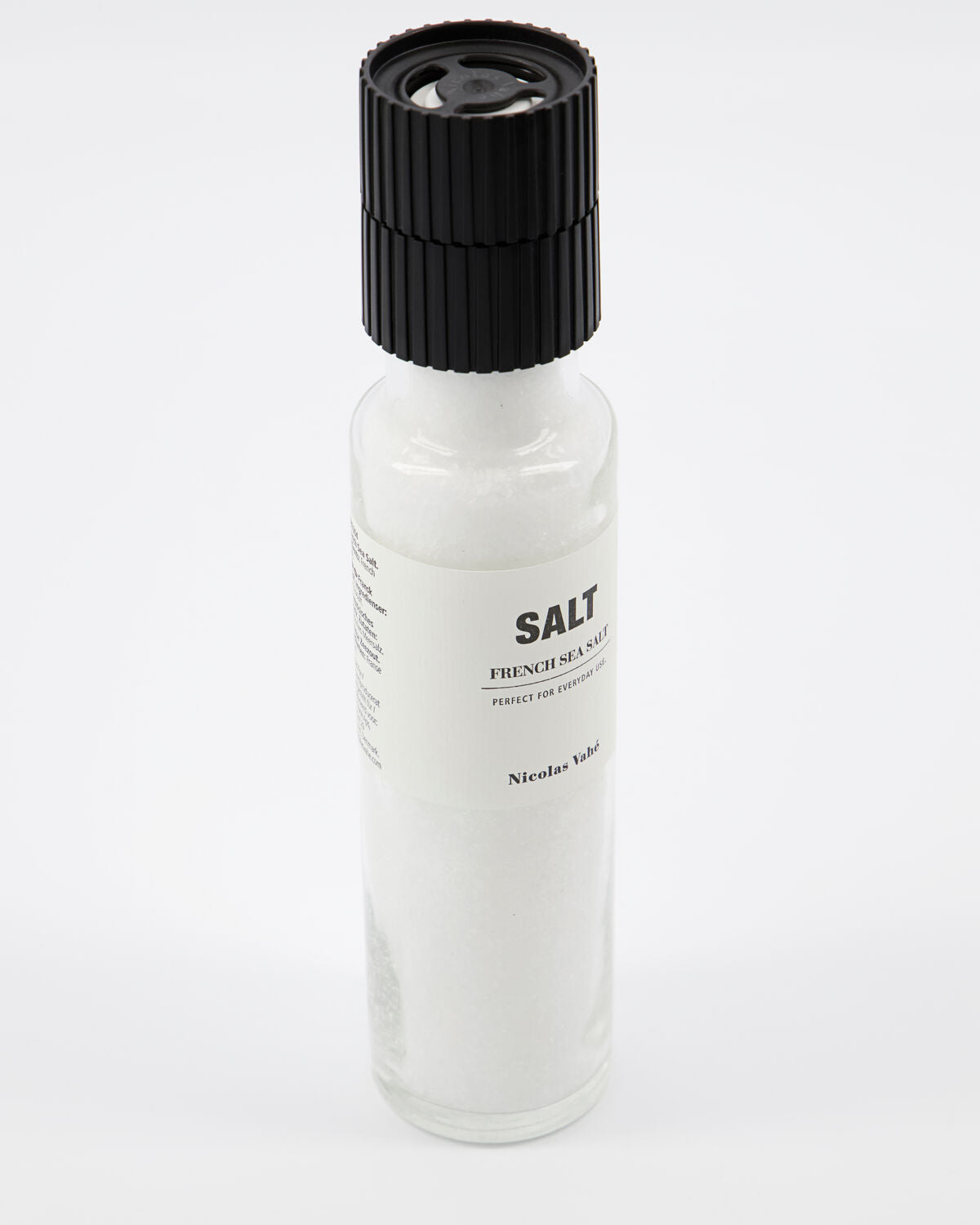 Nicolas Vahé French sea salt grinder shown at an angle
