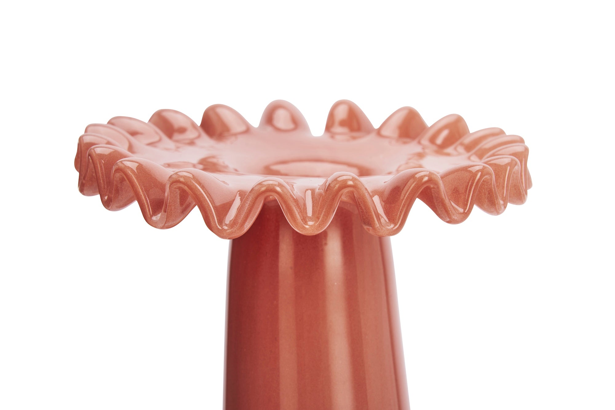 paprika glass vase with ruffled edge close up 2411723_1
