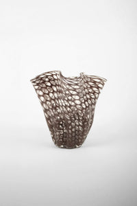 Raphael plum lattice glass statement vase by Olsson & Jensen