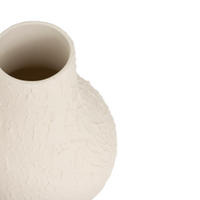 Close-up of the Risa vase's neck and textured surface