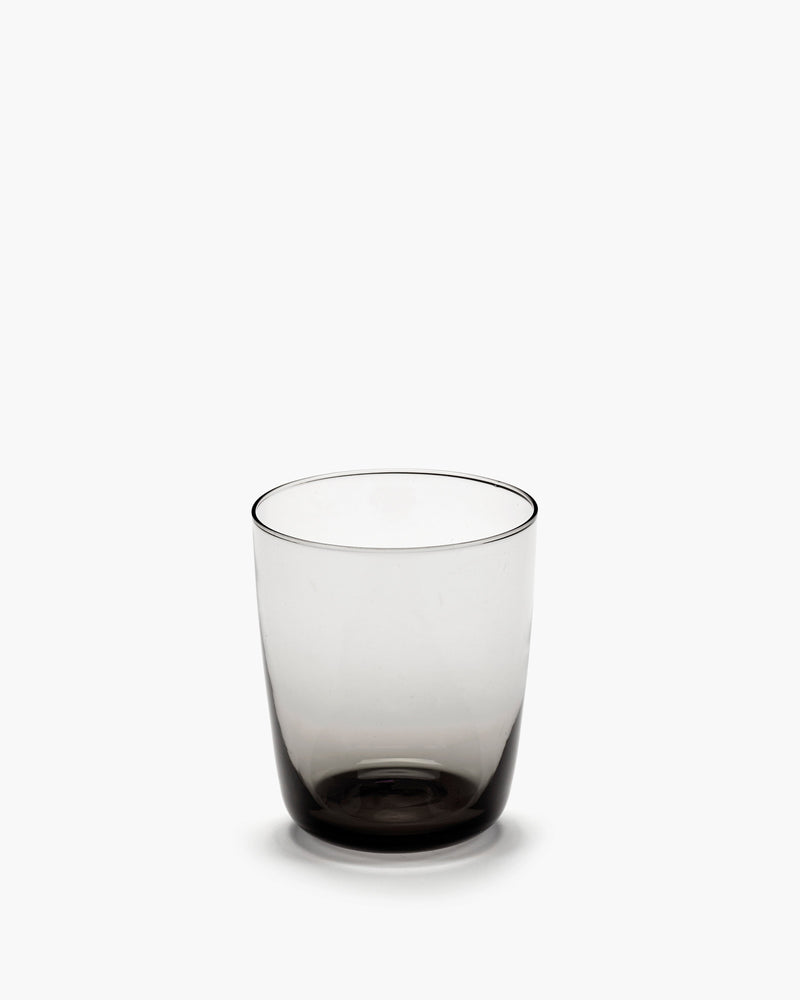 Cena 33cl high glass in smoky grey by Serax on a white background