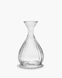 Medium Inku ribbed glass carafe by Serax, 50cl