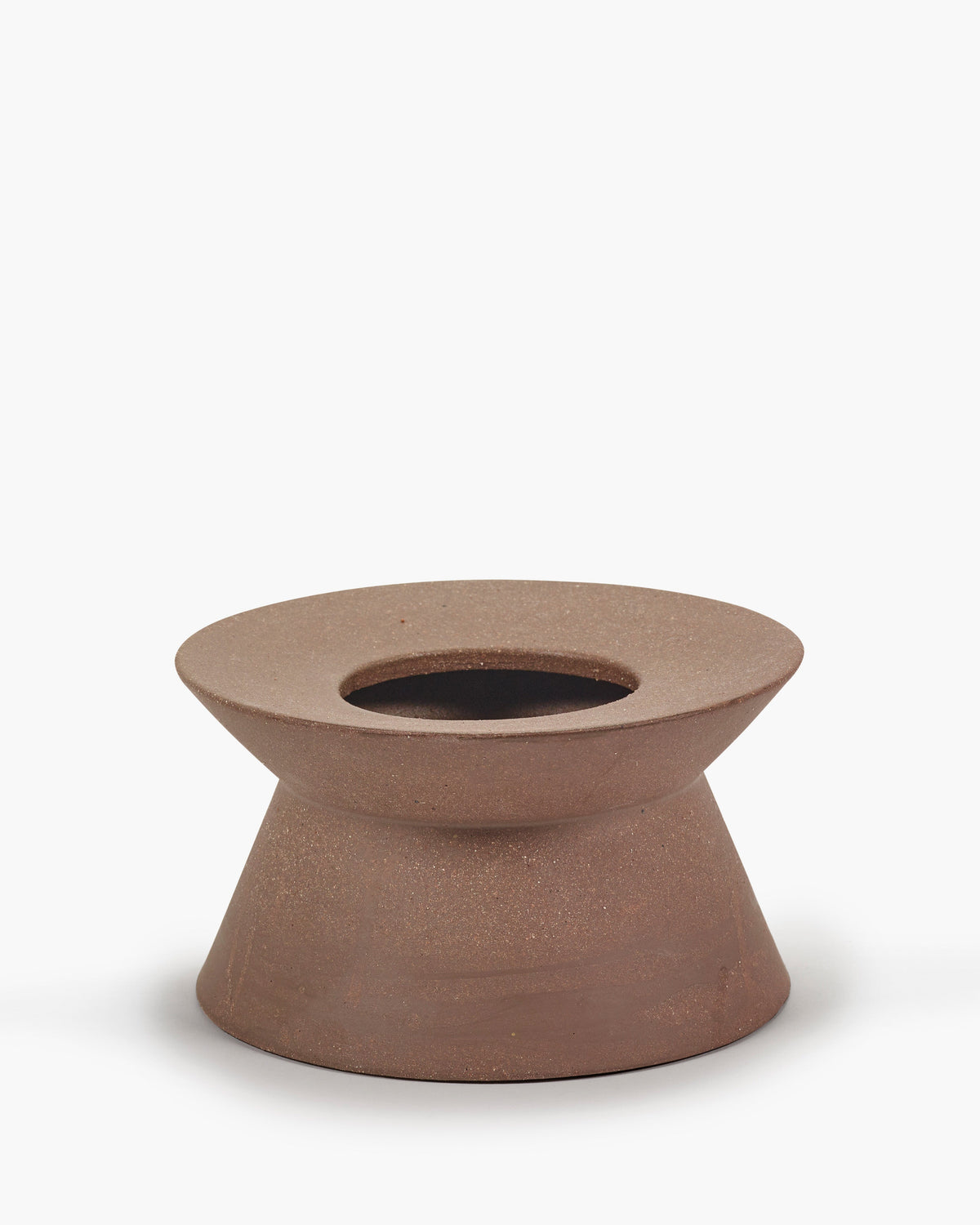 Medium Marie-Ann Vase 01 in red brown clay by Marie Michielssen for Serax