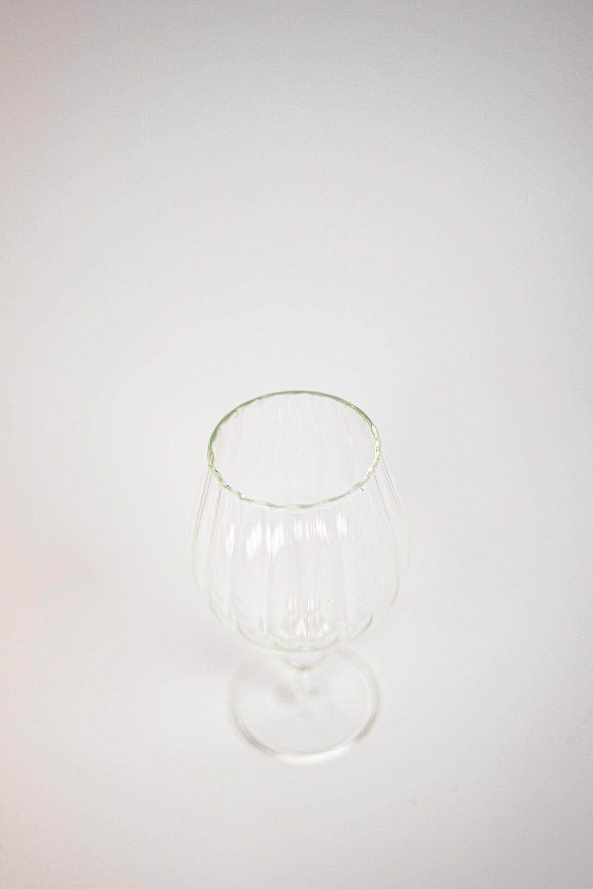 Skye fluted wine glass by Olsson & Jensen from a lower angle