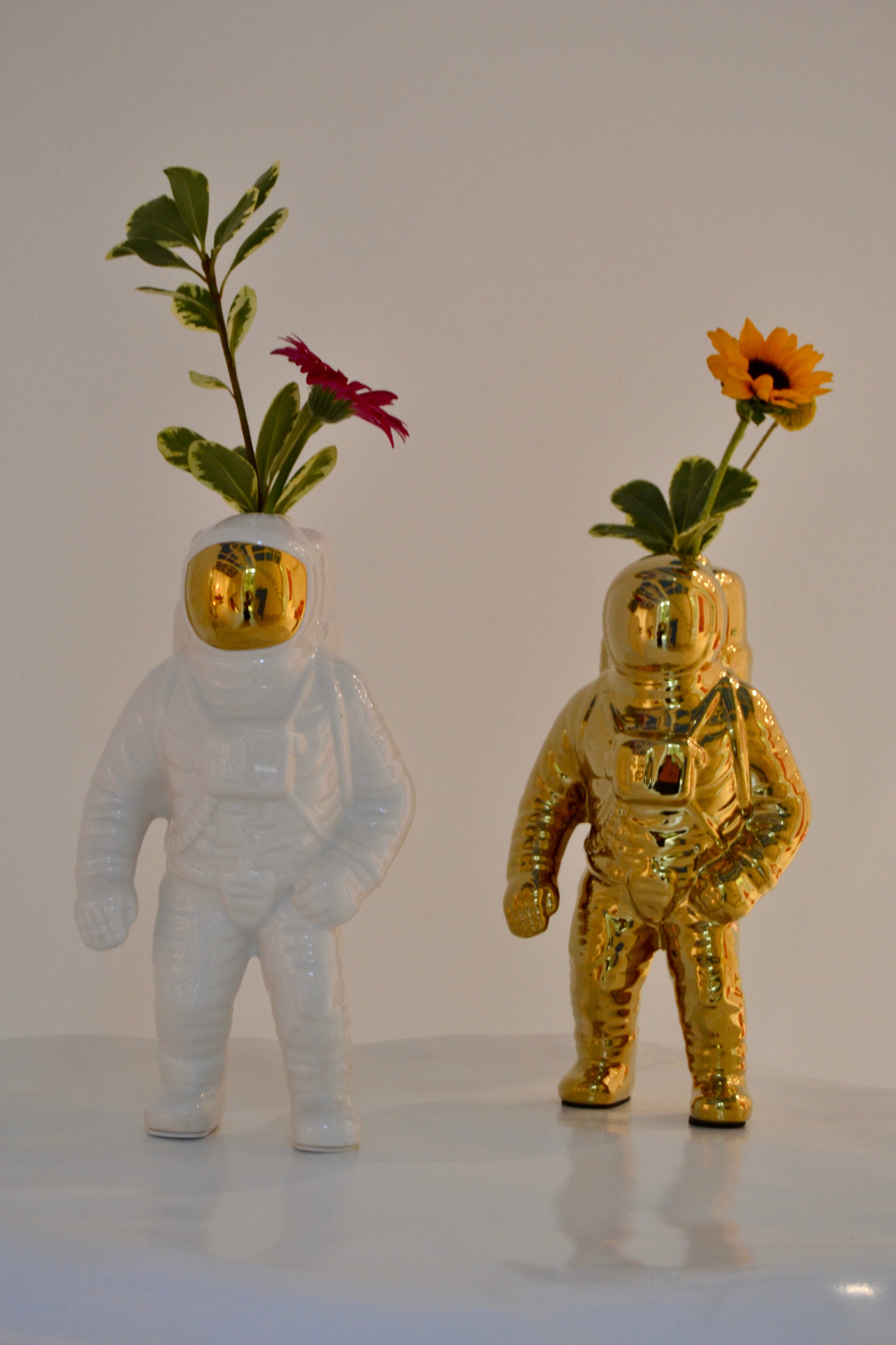 Cosmic Diner Starman Vase Gold - Astronaut Flower Vase by Seletti (28cm)