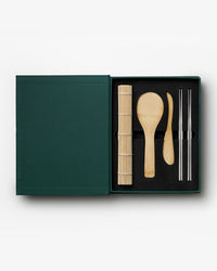 Sushi Tools Kit in green book-style box