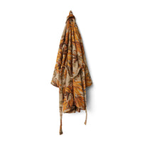 HKLIVING Palmae Bathrobe – Tropical Jacquard Cotton Housecoat (2 Sizes)