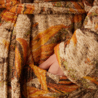 HKLIVING Palmae Bathrobe – Tropical Jacquard Cotton Housecoat (2 Sizes)