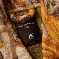 HKLIVING Palmae Bathrobe – Tropical Jacquard Cotton Housecoat (2 Sizes)