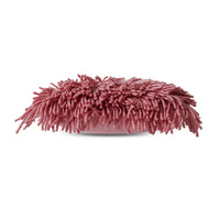 HKLIVING pink rugged woollen rectangular cushion 60x40cm, side angle showing thickness and high pile
