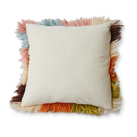plain cotton reverse of the hkliving fluffy striped cushion