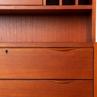 Wooden secretary stained by hkliving, perfect for sophisticated home storage."