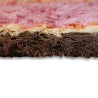 Fluffy Rug, Downtown by HKLIVING, 120x180cm Rectangular Rug, Pink Brown Yellow Orange