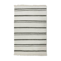 Striped Woolen Kelim Rug - Cream 200x300cm by HKLIVING