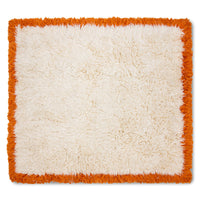 Fluffy Square Rug, Retro Summers by HKLIVING, 250x250cm White Cream Orange