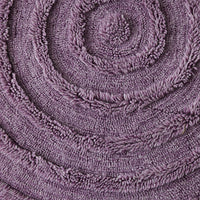 Lilac Purple Round Woollen Rug, 1.5m Diameter from HKLIVING